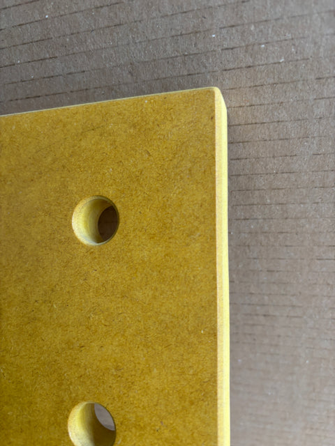 Off cut Pegboard in yellow Valchromat - SALE