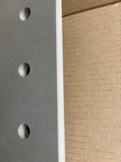 Off cut Pegboard in grey Valchromat - SALE