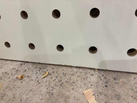 Pegboard White with coloured round pegs - ex-display