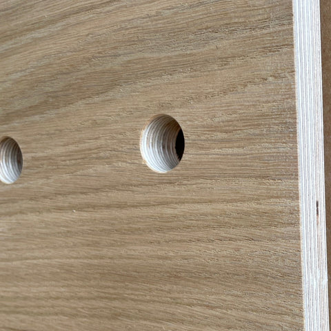 Small Oak veneer Pegboard 40cm x 56cm - only 1 x available!