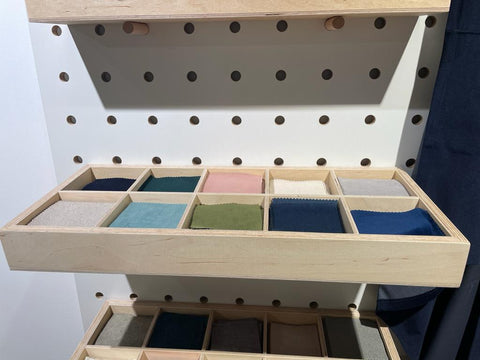 large plywood box with dividers for kreisdesign pegboards