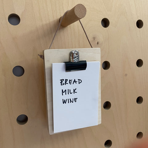 Mini Clipboard for Kreisdesign Pegboards
