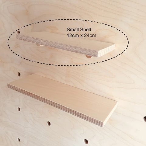 wood shelf pegboard