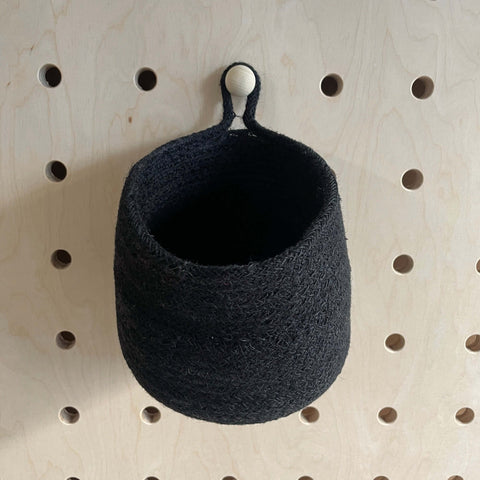 basket for wooden pegboard