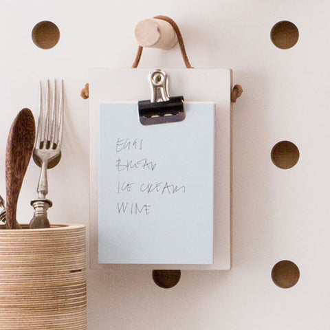 mini wooden clipboard