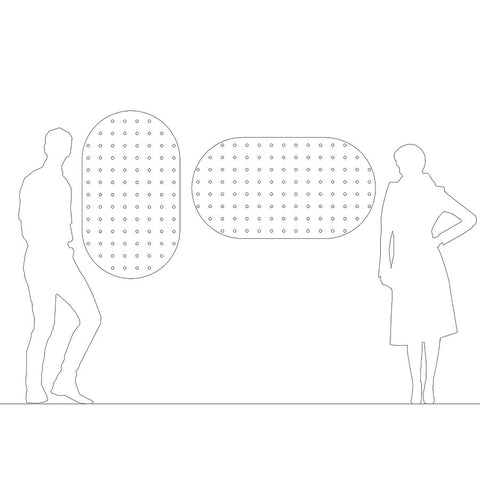 Lozenge Shape Pegboard