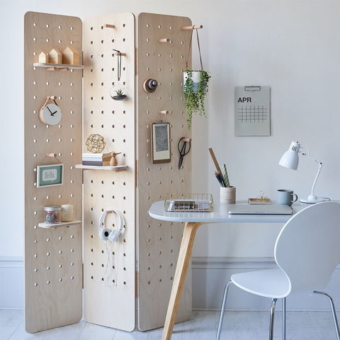 wooden folding room divider