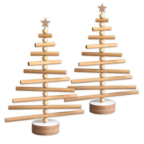 wooden xmas tree small