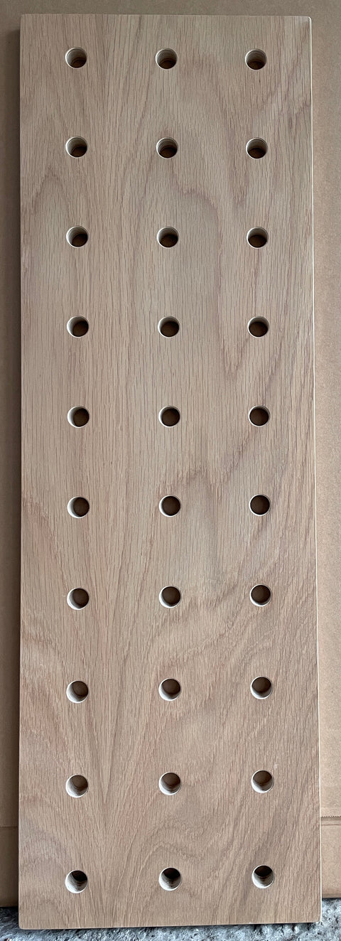 Medium size Oak veneer Pegboard 26cm x 88cm