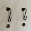 black metal hooks for wire basket to hang off pegboard by kreisdesign