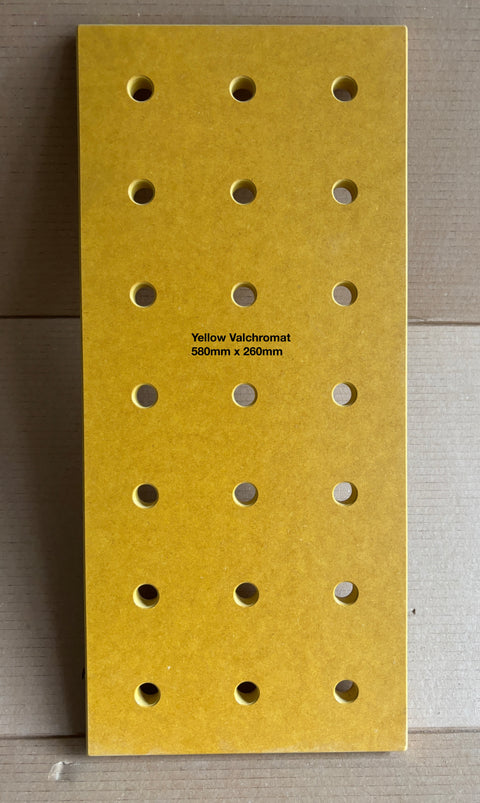 Off cut Pegboard in yellow Valchromat - SALE