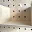 Extra large plywood box for kreisdesign pegboards for additional storage. comes with an clear acrylic front