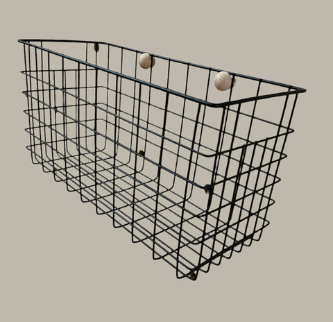 metal wire basket for pegboards by kreisdesign - for added storage