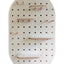 white oval wooden pegboard