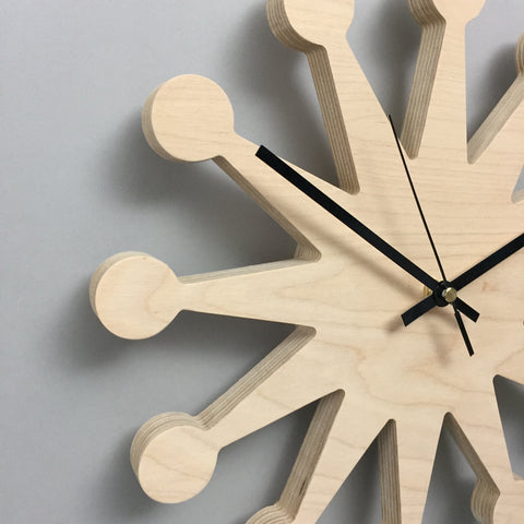plywood wall clock round