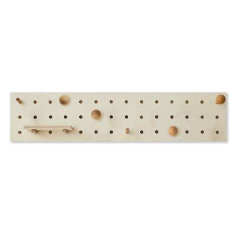 small wooden pegboard