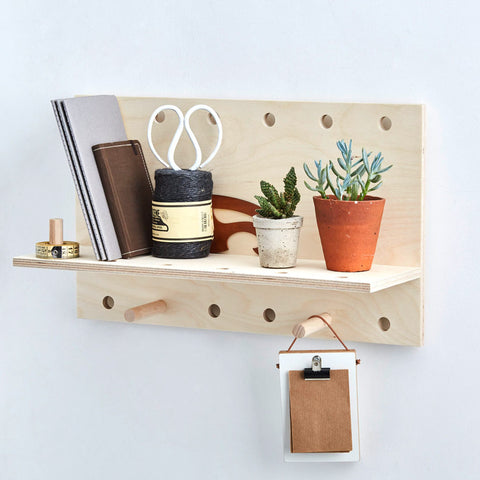 wall mounted wooden shelf