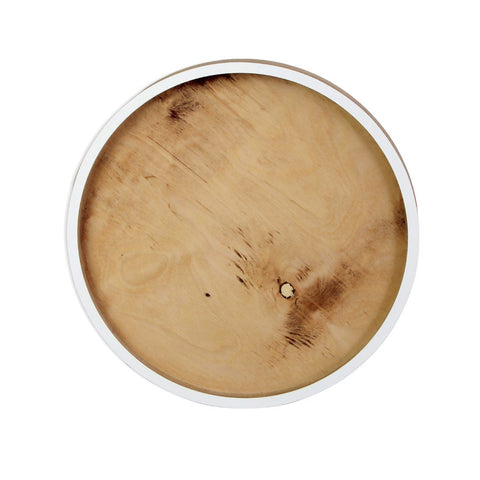 plywood round serving tray