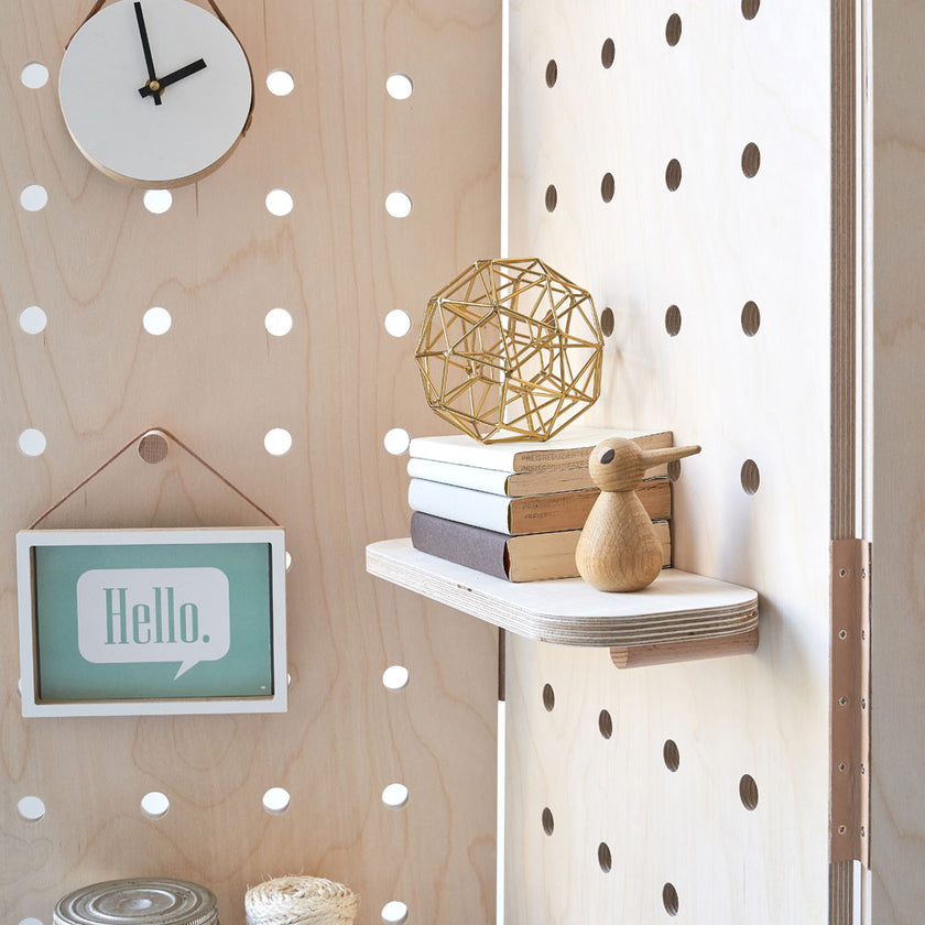 Pegboard Room Divider Folding Screen